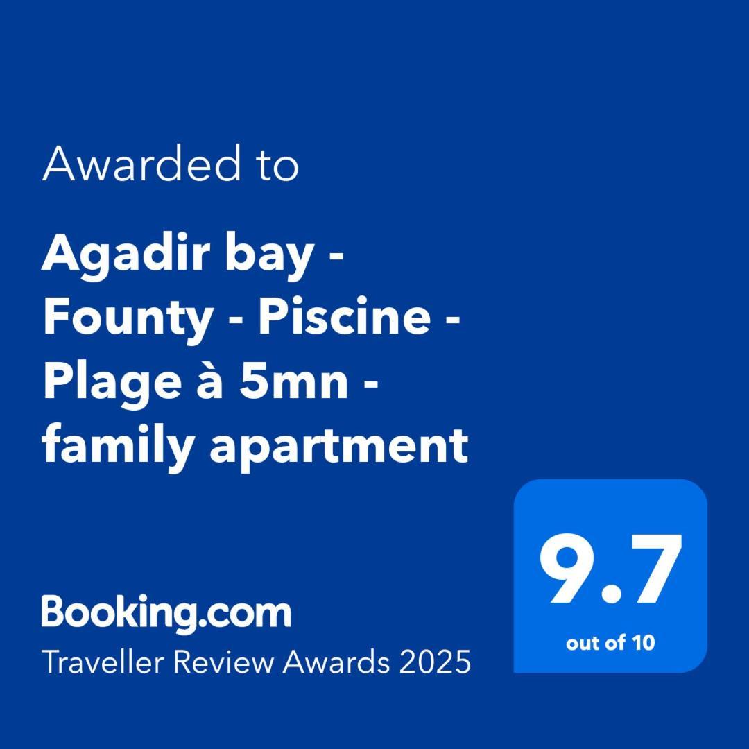 Agadir Bay - Founty - Piscine - Plage A 5Mn - Family Apartment Bagian luar foto